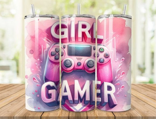 Girl-Gamer-Pink Print