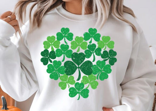 St. Patrick's Day Heart Clover